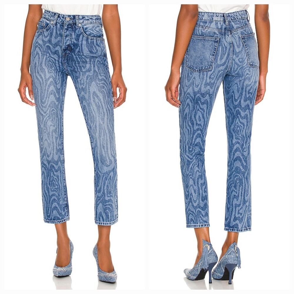 Lovers and Friends Reece High Rise Slim Straight in Blue Canyon Size 26